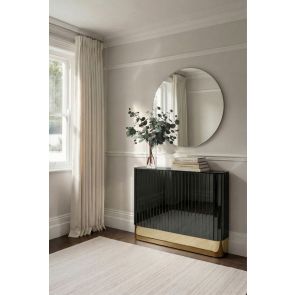 Anastasia Black Glass Radiator Cover