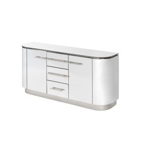 Anastasia Sideboard - Verspiegelt - Chrom Details