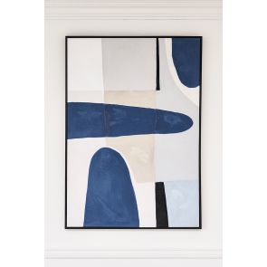 Blue Notes One - Hand-Painted Wall Art