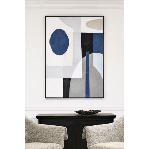 Blue Notes Two - Hand-Painted Wall Art