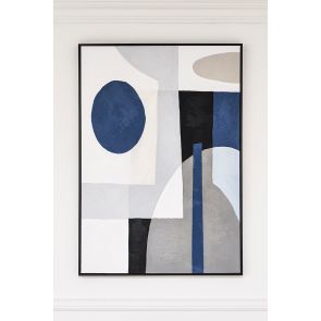 Blue Notes Two - Hand-Painted Wall Art
