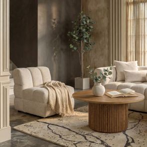 Berlin Loungestol - Light Taupe Chenille