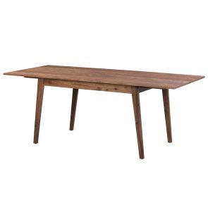 Capri Walnut Extending Dining Table and 6 Mason Chalk Chairs