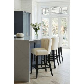 Hatfield Set de 2 tabourets de comptoir - Faux Cuir Beige