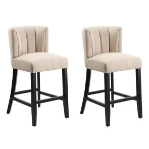 Hatfield Set de 2 tabourets de comptoir - Limestone