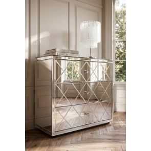 Knightsbridge Mirrored Three Drawer Chest