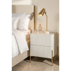 Lexington Pebble Grey Bedside Table