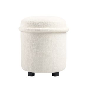 Tubio Footstool Ivory Chenille
