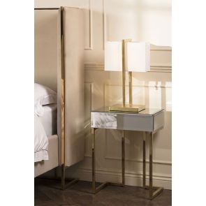 Lorenzo Mirrored Side Table