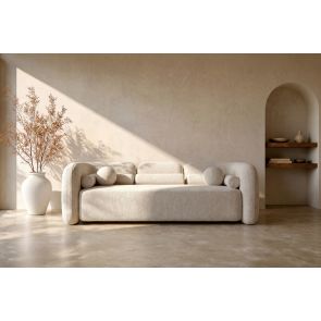 Munich Three Seat Sofa - Light Taupe 
