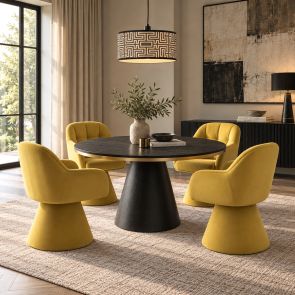 Orbit Dining Chair – English Mustard