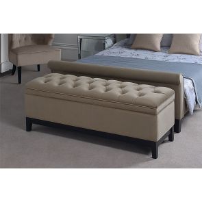 (ID:37473) Ottoman Master - OT10 Taupe velvet