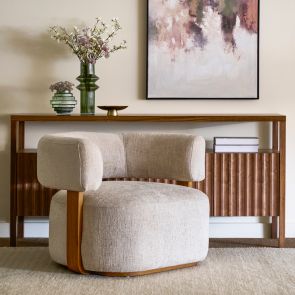 Pax Accentstol - Light Taupe - Chestnut