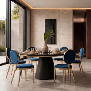 Ravello Dining Chair - Navy Blue