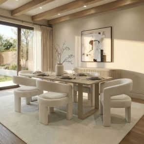 Rocco Tavolo da pranzo - Rovere fumo chiaro