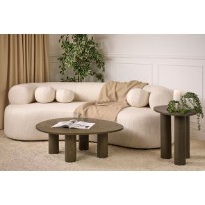 Rolls 3-zitsbank Naturel Linnen