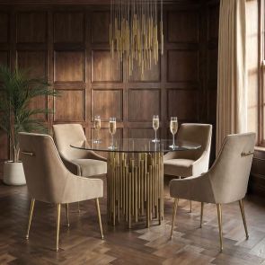 Rubell Brass Dining Table