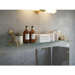 Cleo Shelf Brass