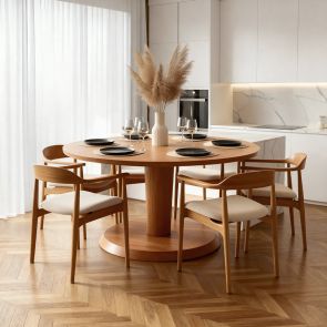 Sia Eettafel Kastanje 6-8 personen