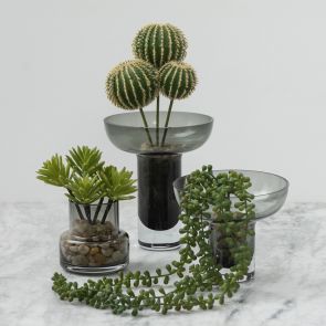 Moyen Vase en verre - Gris 