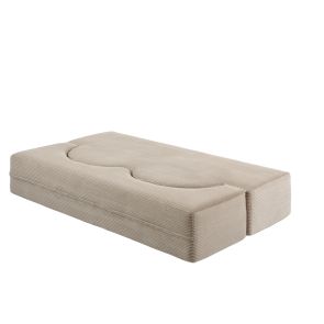 Zzofa Sofa Bed - Double - Light Taupe 