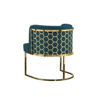 Alveare Dining chair Brass - Peacock