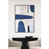 Blue Notes One - Hand-Painted Wall Art
