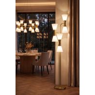 Camille Floor Light Brass 