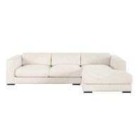 Dolce Corner Sofa Right Hand Natural Linen 
