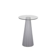 Emmeline Smoked Mirror Side Table