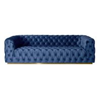 Frankfurt 3-Sitzer Sofa - Marineblau