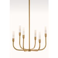 Gracia Six Light Pendant Brass 