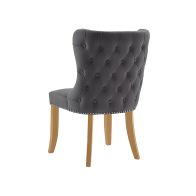 Margonia Dining Chair - Storm Grey - Natural legs 