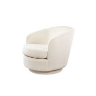 Melville Chaise pivotante - Ivoire