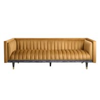 Metz Three Seater Sofa - Camel