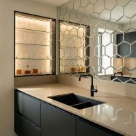 Mirrored Hexagonal Wall Tiles Pack