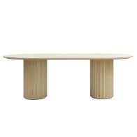 Ophelia Washed Grey Oak Dining Table