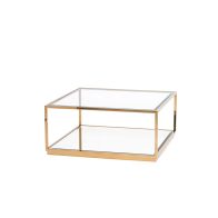 Rippon Brass Square Coffee Table