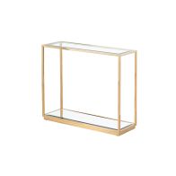 Rippon Brass Rectangular Console Table