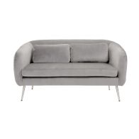 Roanna 2-sitssoffa - Dove Grey - Ben i Silver + Mässing