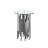 Rubell Silver Side Table