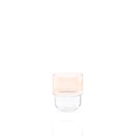 Small Apricot Glass Vase